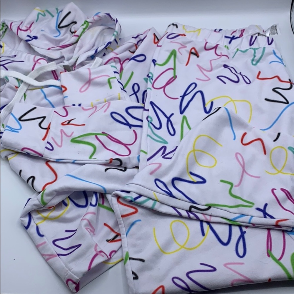 ASOS lounge jogger in 80’s scribble print